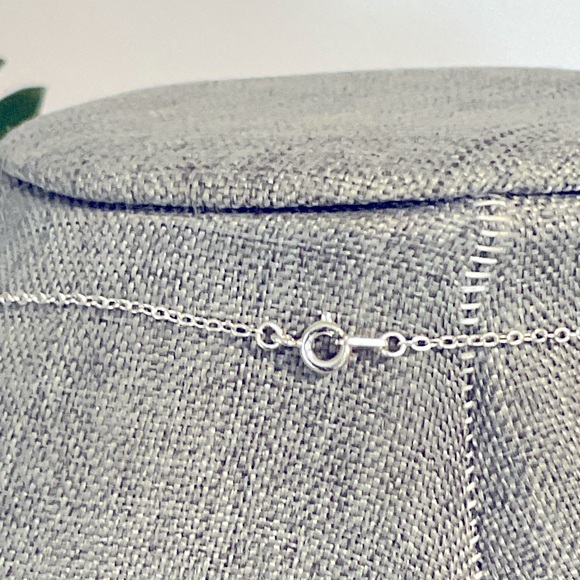 Silver & Rose Gold Tone Pendant Heart & Butterfly - Picture 6 of 8